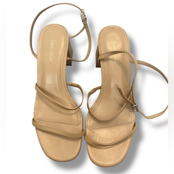 Larroudé Gio Sandal In Tan Leather - Picture 6 of 12